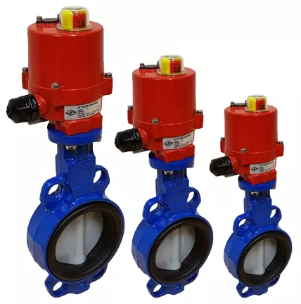 Van bướm gang điều khiển điện