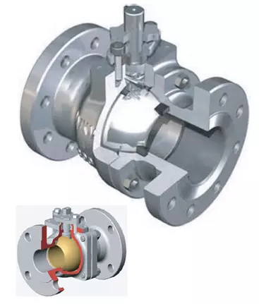 pneumatic_2way_ball_valve cấu tạo Van bi điều khiển khí nén DN100