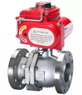 Van bi lắp bích điều khiển điện