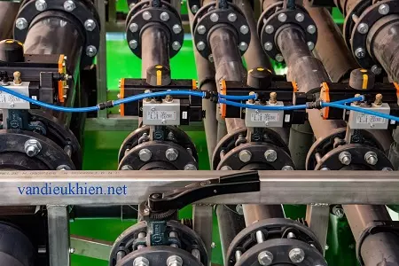 ứng dụng van bướm khí nén