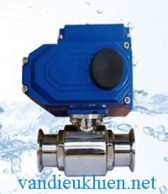 Van bi inox vi sinh điều khiển bằng điện