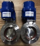 Van bướm inox vi sinh điều khiển bằng điện