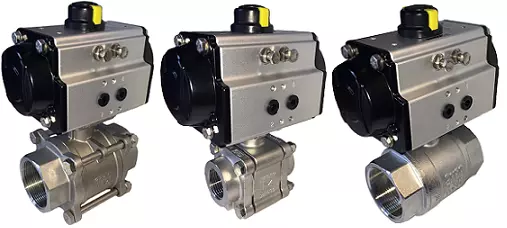 Van bi lắp ren điều khiển khí nén