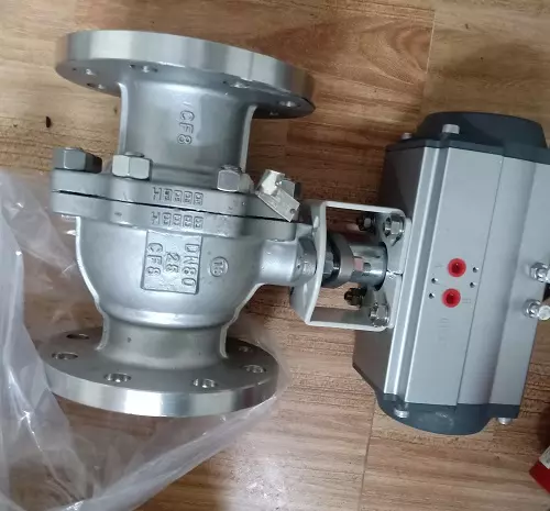 van bi khí nén lắp bích