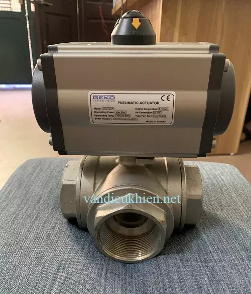 Van bi 3 ngả điều khiển khí nén 