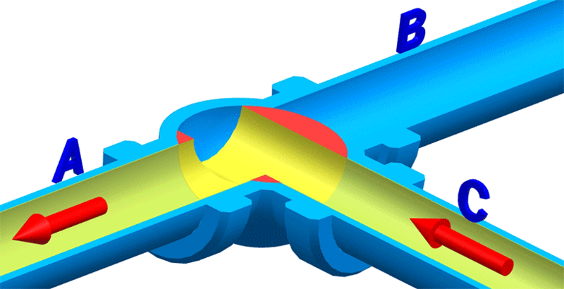 van bi 3 ngã kiểu T