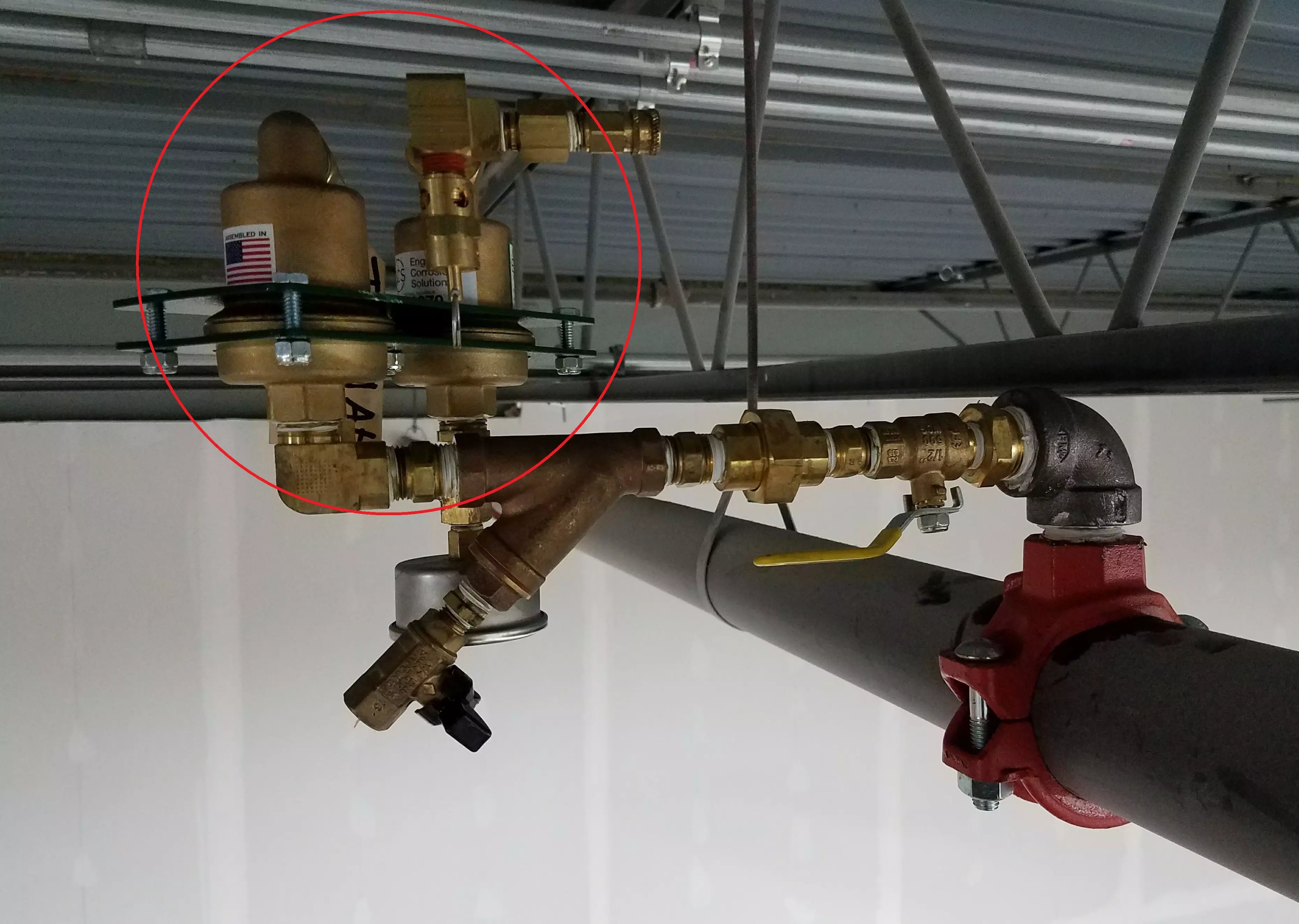 vị trí lắp đặt van xả khí tự động