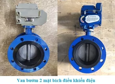 Van bướm mặt bích điều khiển điện 220v