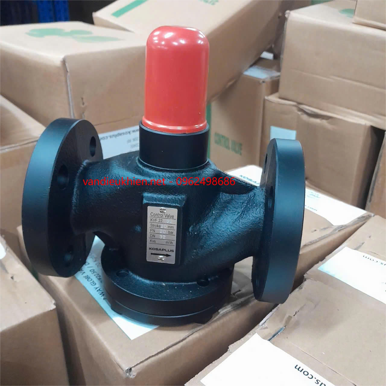 Thân van cầu 2 ngã điều khiển điện tuyến tính 