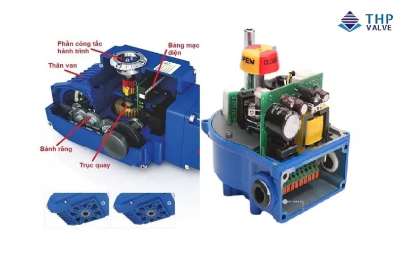 Cấu tạo động cơ điện của van bi ren điều khiển điện DN340